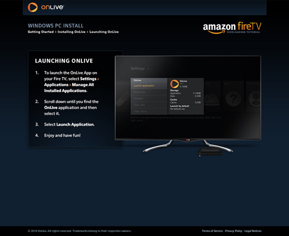 OnLive: Amazon FireTV Sideloading Site - Nick Perata