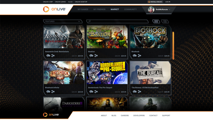 OnLive: Games Web Service Concept - Nick Perata