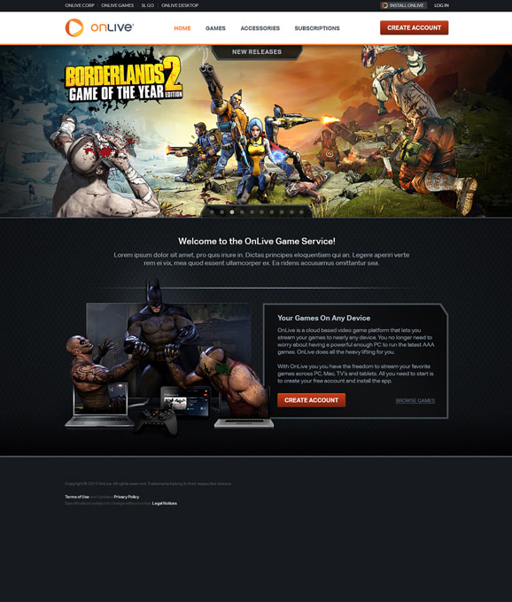 OnLive: Games Web Service Concept - Nick Perata