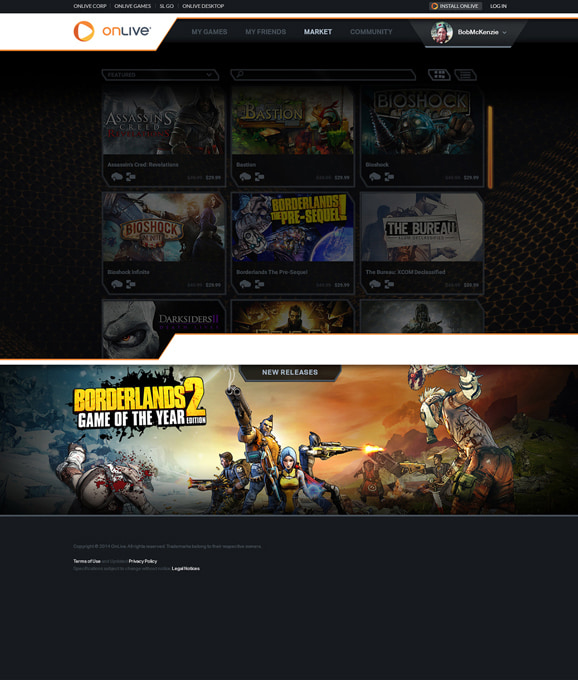OnLive: Games Web Service Concept - Nick Perata