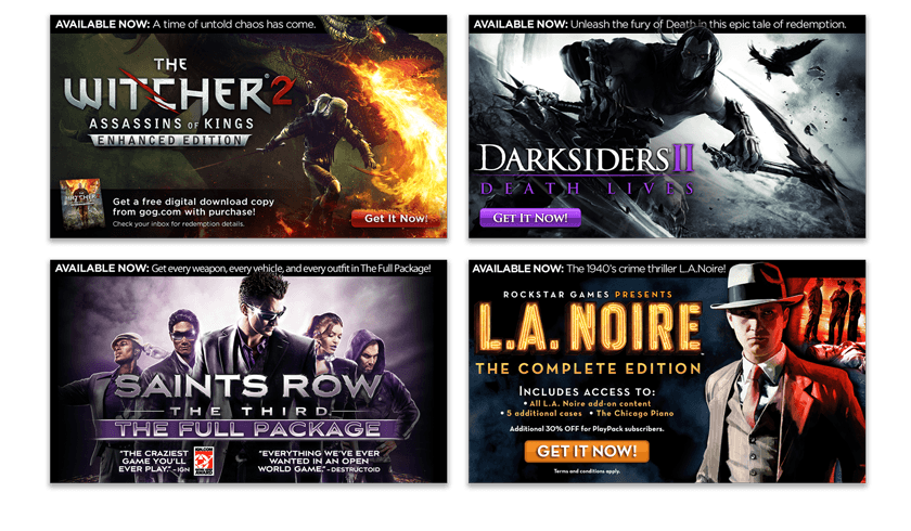 OnLive: Games Marketing/Promo Assets - Nick Perata