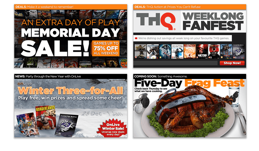 OnLive: Games Marketing/Promo Assets - Nick Perata